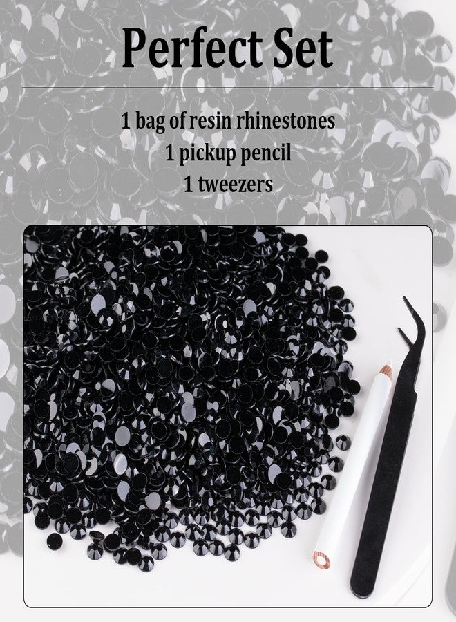 BELLEBOOST 5000pcs 3mm Resin Rhinestones Bulk, Black Flatback Round Jelly Rhinestones Bedazzling Non Hotfix Crystal Gems Large Quantity Wholesale for DIY Crafts Clothes Bottles Tumblers Face Makeup Manicure - Image 4